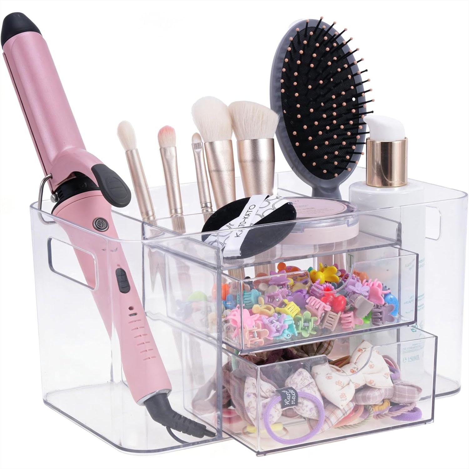 Women Accessories Drawer - Clear Hair Accessory Organizer with 2