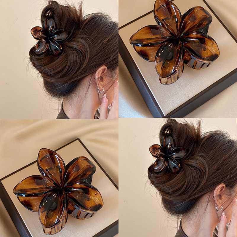 Korean Hawaiian Gradient Flowe - Hair Claw Clip Set บทวิจารณ์และราคา