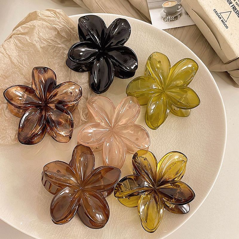 Korean Hawaiian Gradient Flowe - Hair Claw Clip Set บทวิจารณ์และราคา