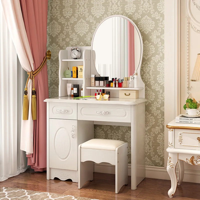 European Simple Dressing Table - Women Accessories Drawer บทวิจารณ์และราคา