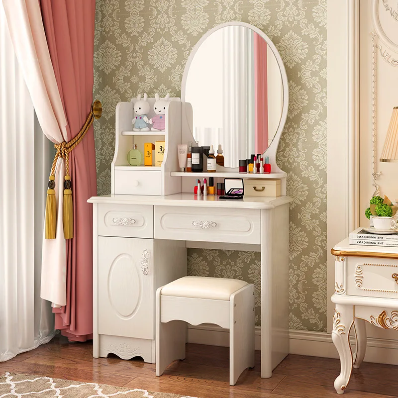 European Simple Dressing Table - Women Accessories Drawer บทวิจารณ์และราคา