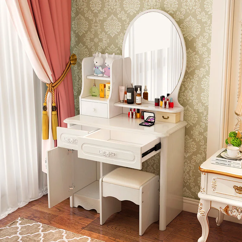 European Simple Dressing Table - Women Accessories Drawer บทวิจารณ์และราคา