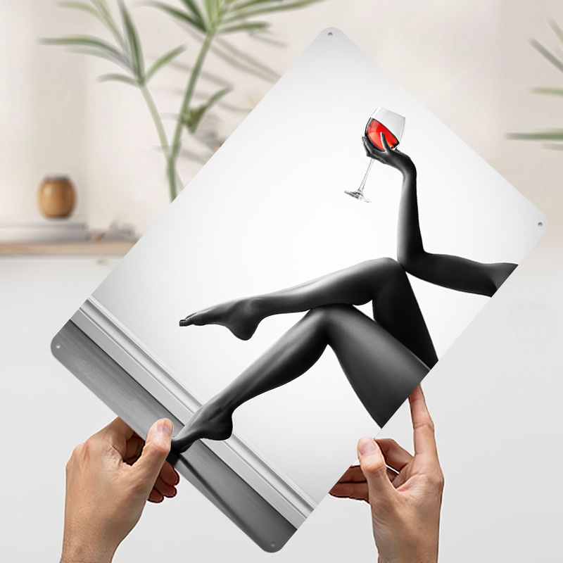 Elegant Woman With Wine Glass  - Women Accessories Poster บทวิจารณ์และราคา