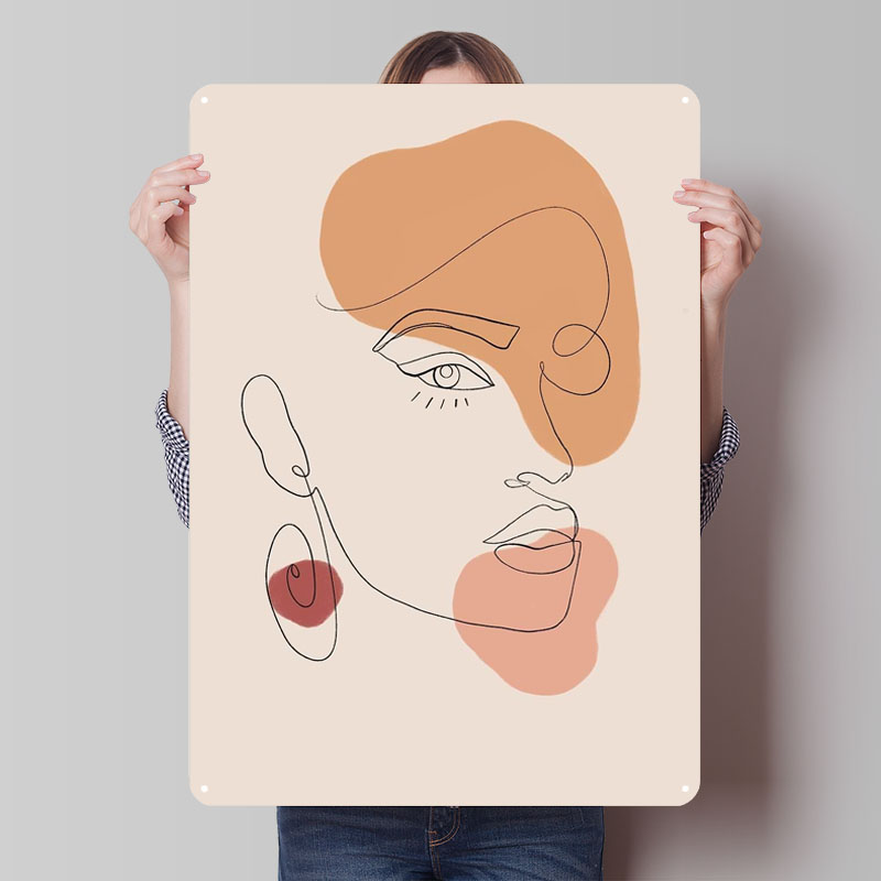 Abstract Line Art Woman Sign A - Women Accessories Poster บทวิจารณ์และราคา