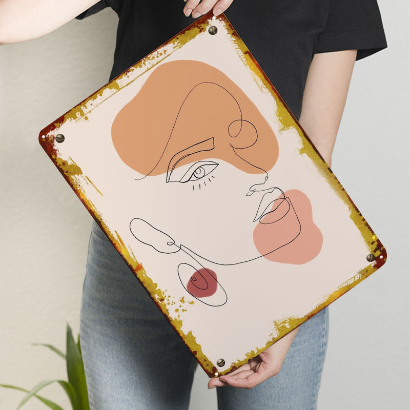 Abstract Line Art Woman Sign A - Women Accessories Poster บทวิจารณ์และราคา