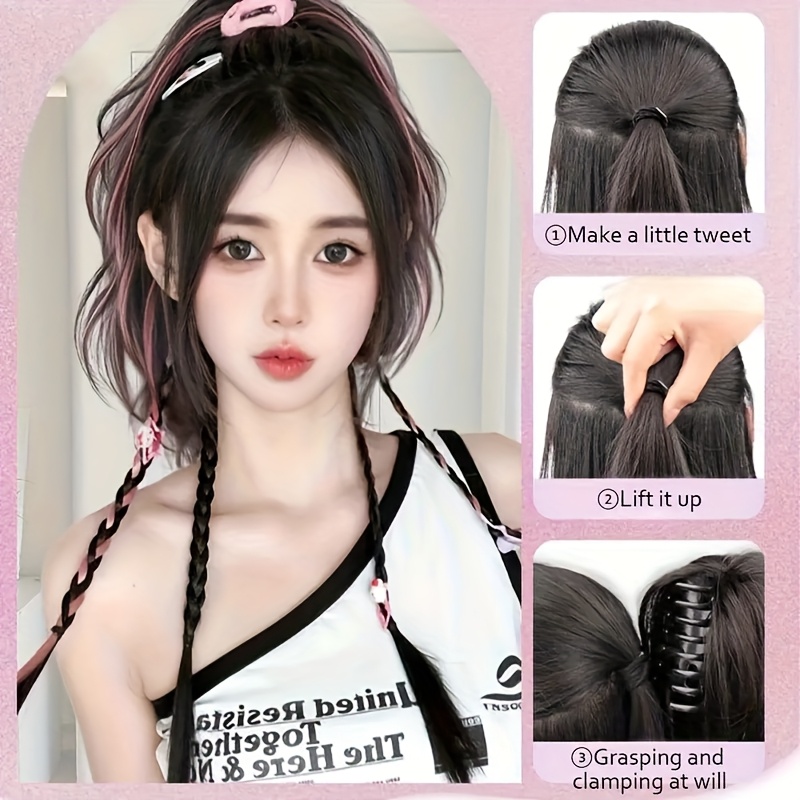 22Inch Synthetic Short Curly C - Hair Claw Clip Set บทวิจารณ์และราคา