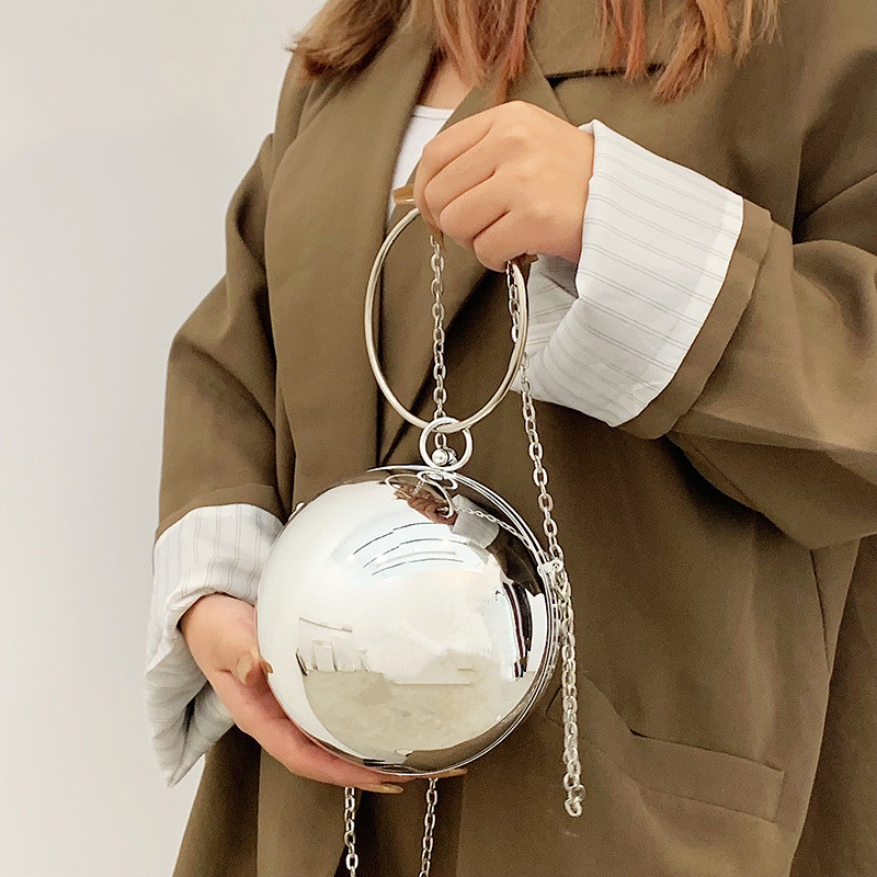 Luxury Women Round Ball Evenin - Wallet Chain Bag บทวิจารณ์และราคา