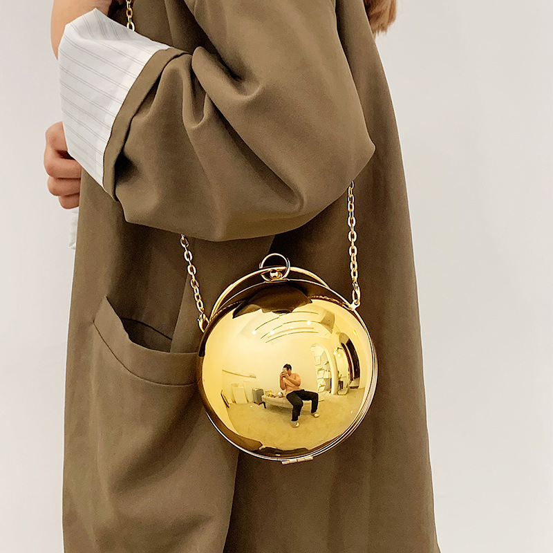 Luxury Women Round Ball Evenin - Wallet Chain Bag บทวิจารณ์และราคา