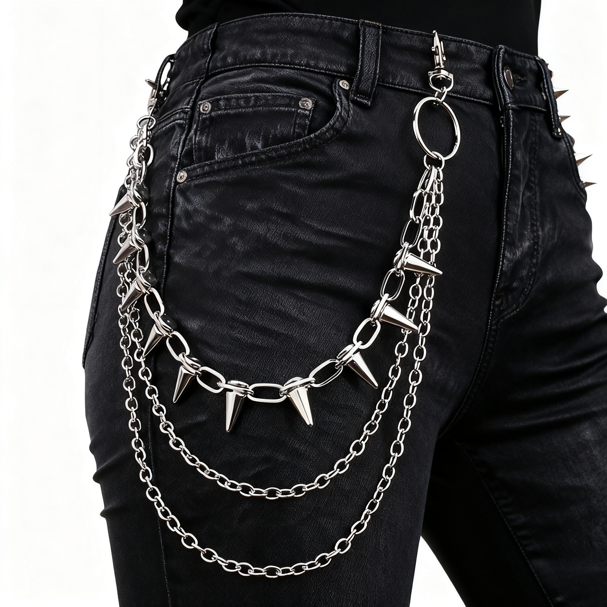 Unisex Hip Hop Punk Rock Metal - Wallet Chain Bag บทวิจารณ์และราคา