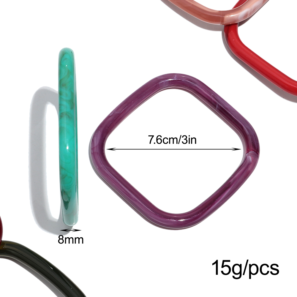 Vintage Marbling Colorful Resi - Resin Bangle Bracelet บทวิจารณ์และราคา
