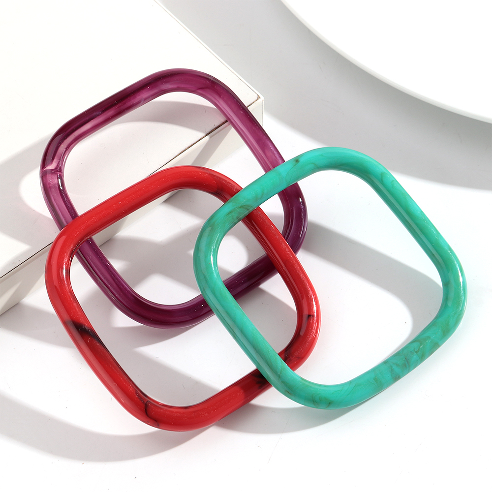 Vintage Marbling Colorful Resi - Resin Bangle Bracelet บทวิจารณ์และราคา