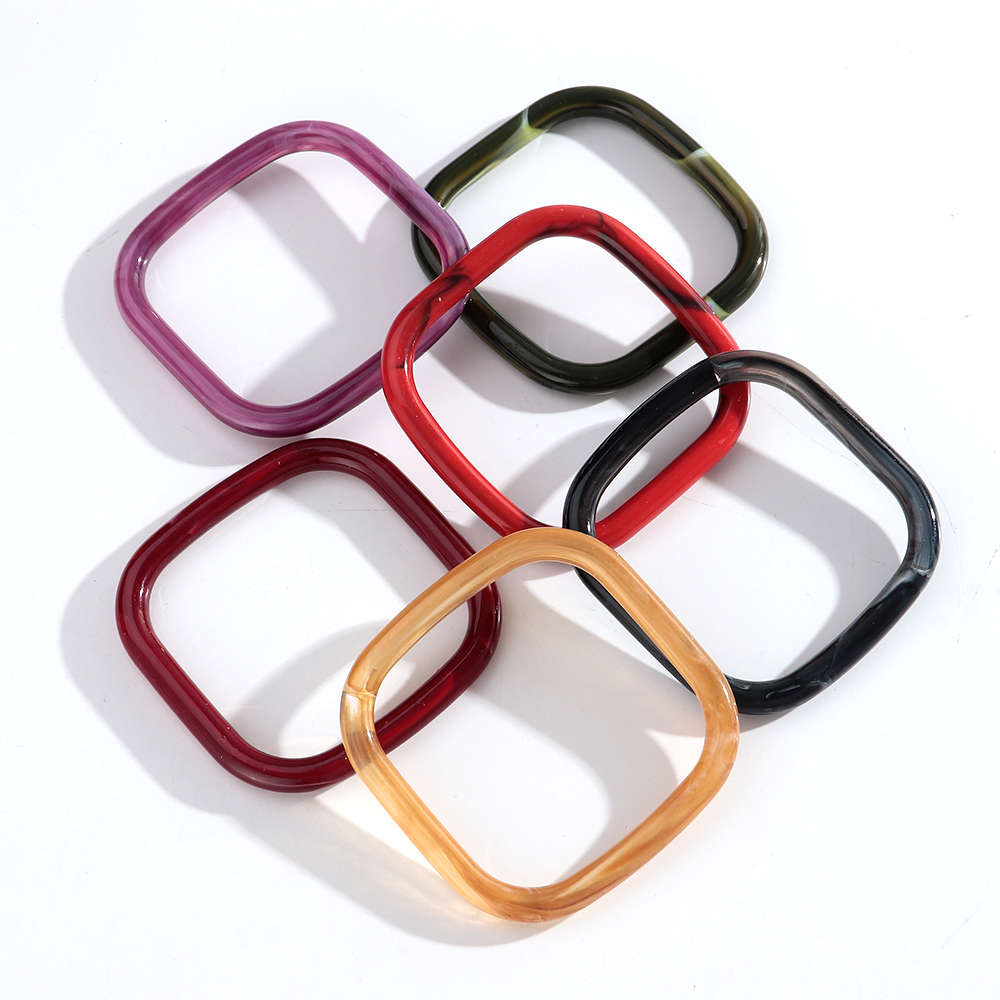 Vintage Marbling Colorful Resi - Resin Bangle Bracelet บทวิจารณ์และราคา
