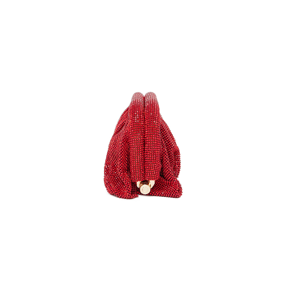 Red Aluminum Mesh Rhinestone P - Wallet Chain Bag บทวิจารณ์และราคา