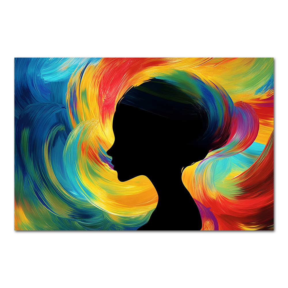 Colorful Artwork Abstract Woma - Women Accessories Poster บทวิจารณ์และราคา
