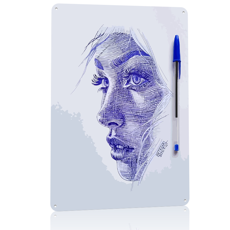 Ballpoint Pen Portrait of a Wo - Women Accessories Poster บทวิจารณ์และราคา