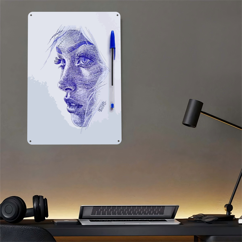 Ballpoint Pen Portrait of a Wo - Women Accessories Poster บทวิจารณ์และราคา