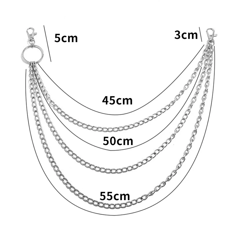 Layer Metal Belt Chain Punk Ho - Wallet Chain Bag บทวิจารณ์และราคา