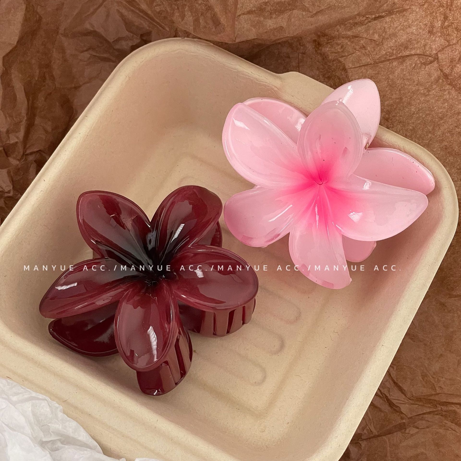 Hawaiian Gradient Hair Clips F - Hair Claw Clip Set บทวิจารณ์และราคา