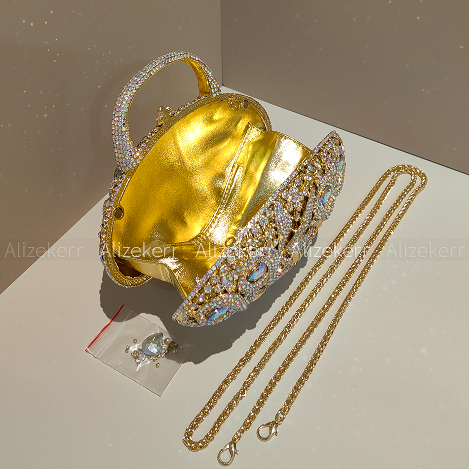 Alizekerr Flower Basket Crysta - Wallet Chain Bag บทวิจารณ์และราคา