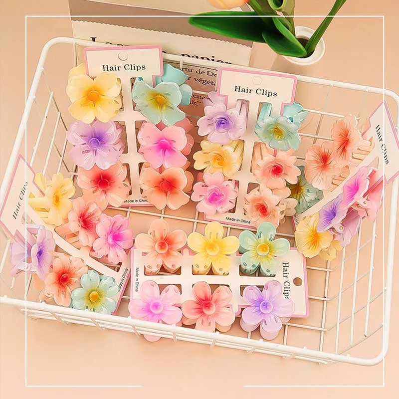 6Pcs Fashion Colorful Transpar - Hair Claw Clip Set บทวิจารณ์และราคา