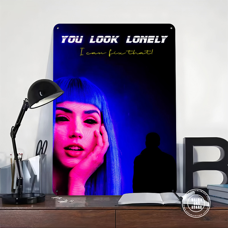 Cyberpunk Woman and Silhouette - Women Accessories Poster บทวิจารณ์และราคา