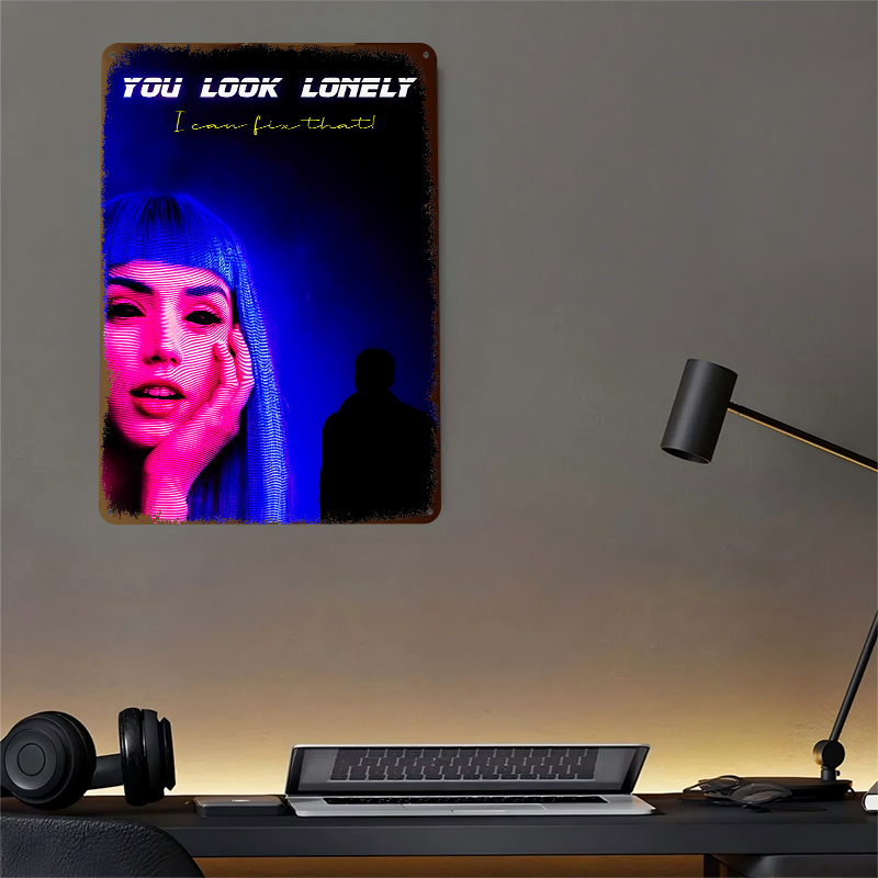 Cyberpunk Woman and Silhouette - Women Accessories Poster บทวิจารณ์และราคา