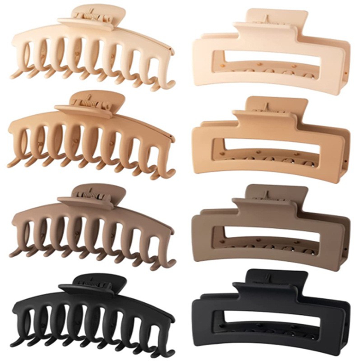 Black Hair Clips for Women - 8 - Hair Claw Clip Set บทวิจารณ์และราคา