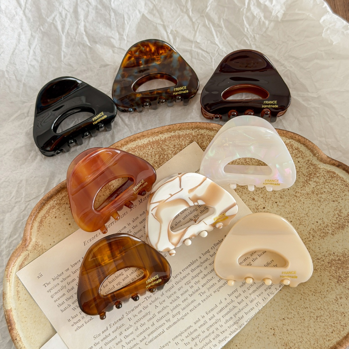 5CM Hollow Triangle Acetate Sm - Hair Claw Clip Set บทวิจารณ์และราคา