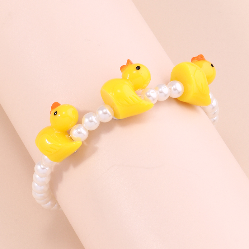 Cute Handmade Imitation Pearl  - Resin Bangle Bracelet บทวิจารณ์และราคา
