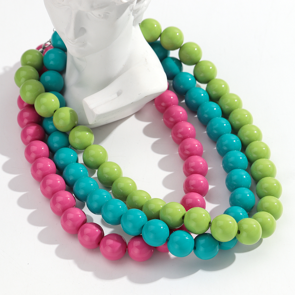 Fashion Colorful Round Acrylic - Resin Bangle Bracelet บทวิจารณ์และราคา