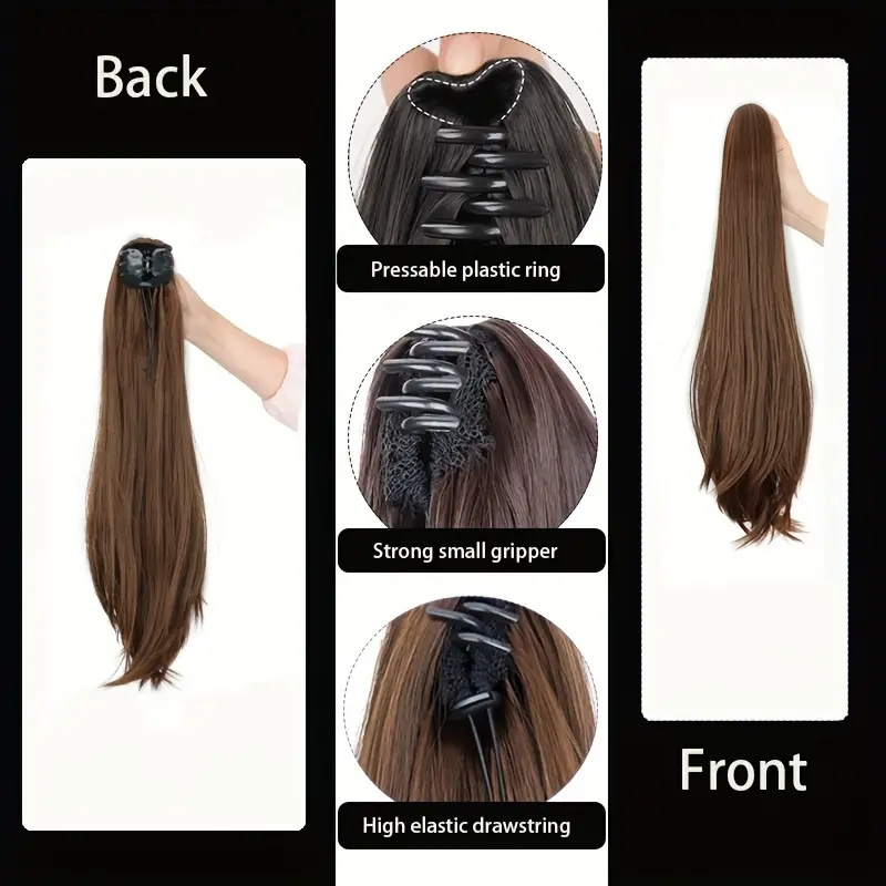 Elegant Synthetic Ponytail Wom - Hair Claw Clip Set บทวิจารณ์และราคา
