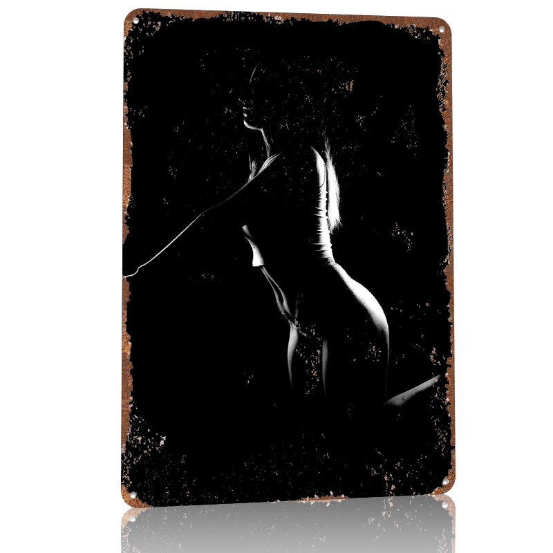 Silhouette of a Woman Metal Po - Women Accessories Poster บทวิจารณ์และราคา