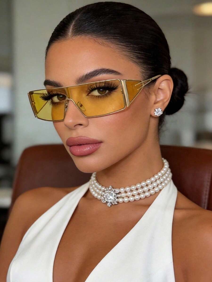 1pc Y2K Small Frame Fashion Gl - Women'S Y2K Accessories บทวิจารณ์และราคา