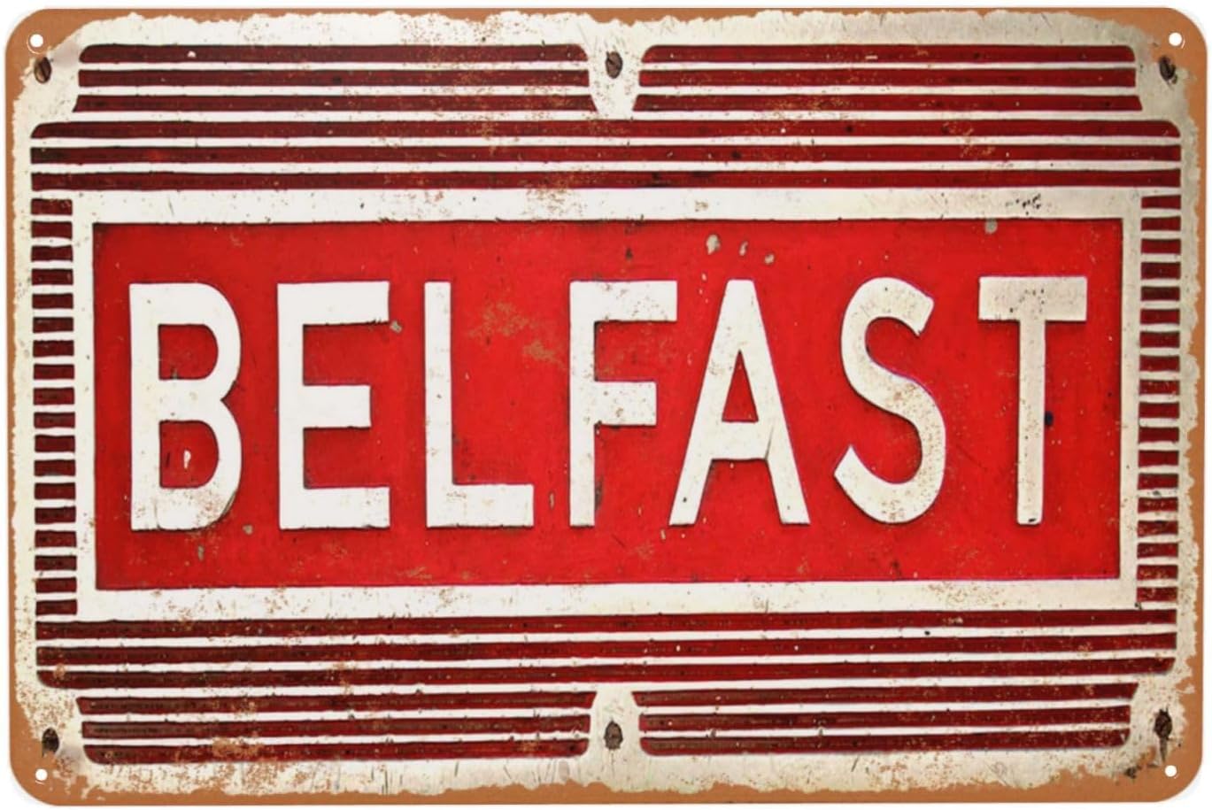 Vintage Metal Sign, Belfast Ti - Women Accessories Poster บทวิจารณ์และราคา
