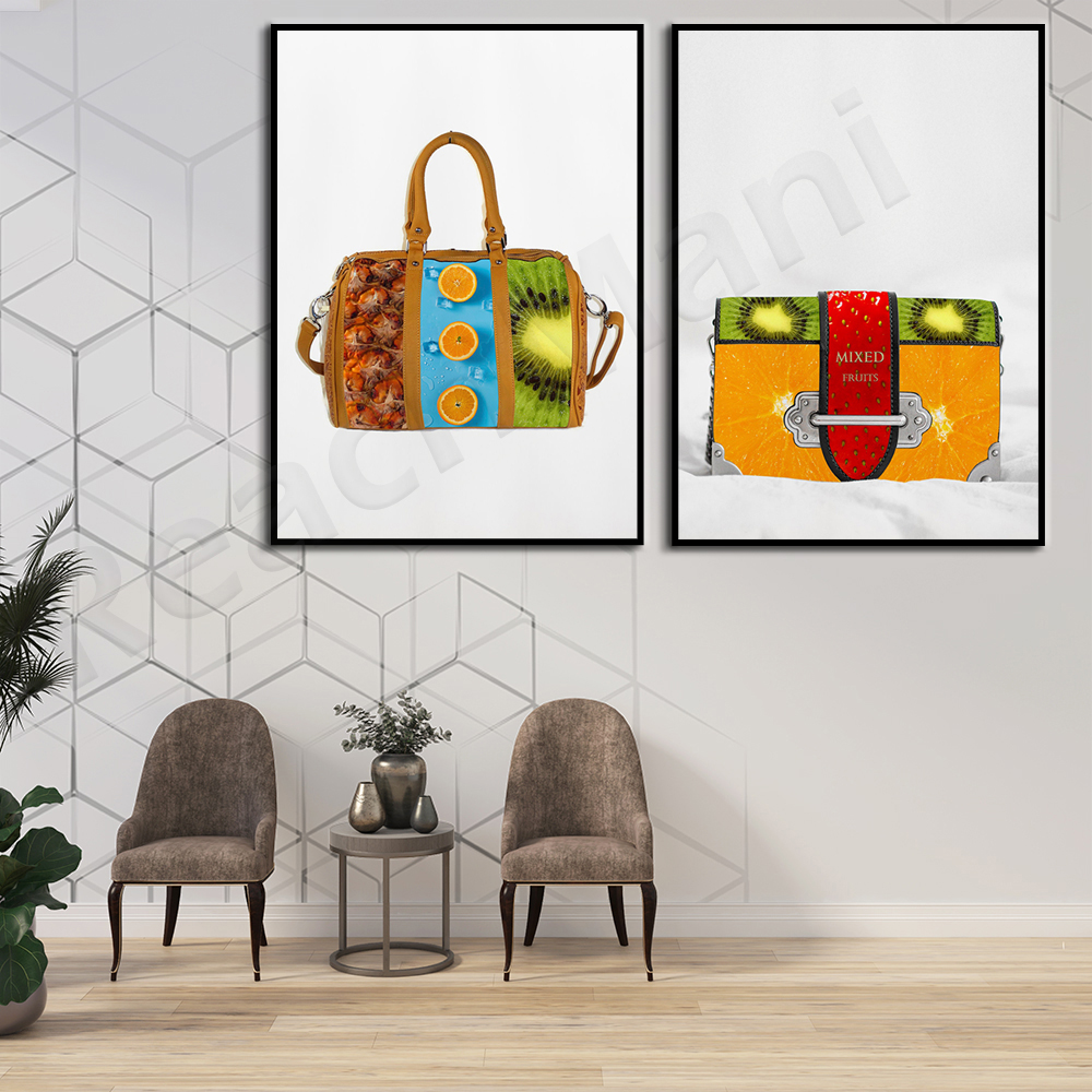 Mixed media art, fashion woman - Women Accessories Poster บทวิจารณ์และราคา