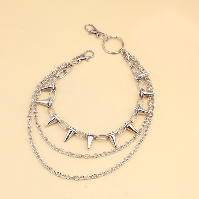 Hip Hop Punk Rock Metal Pants  - Wallet Chain Bag บทวิจารณ์และราคา