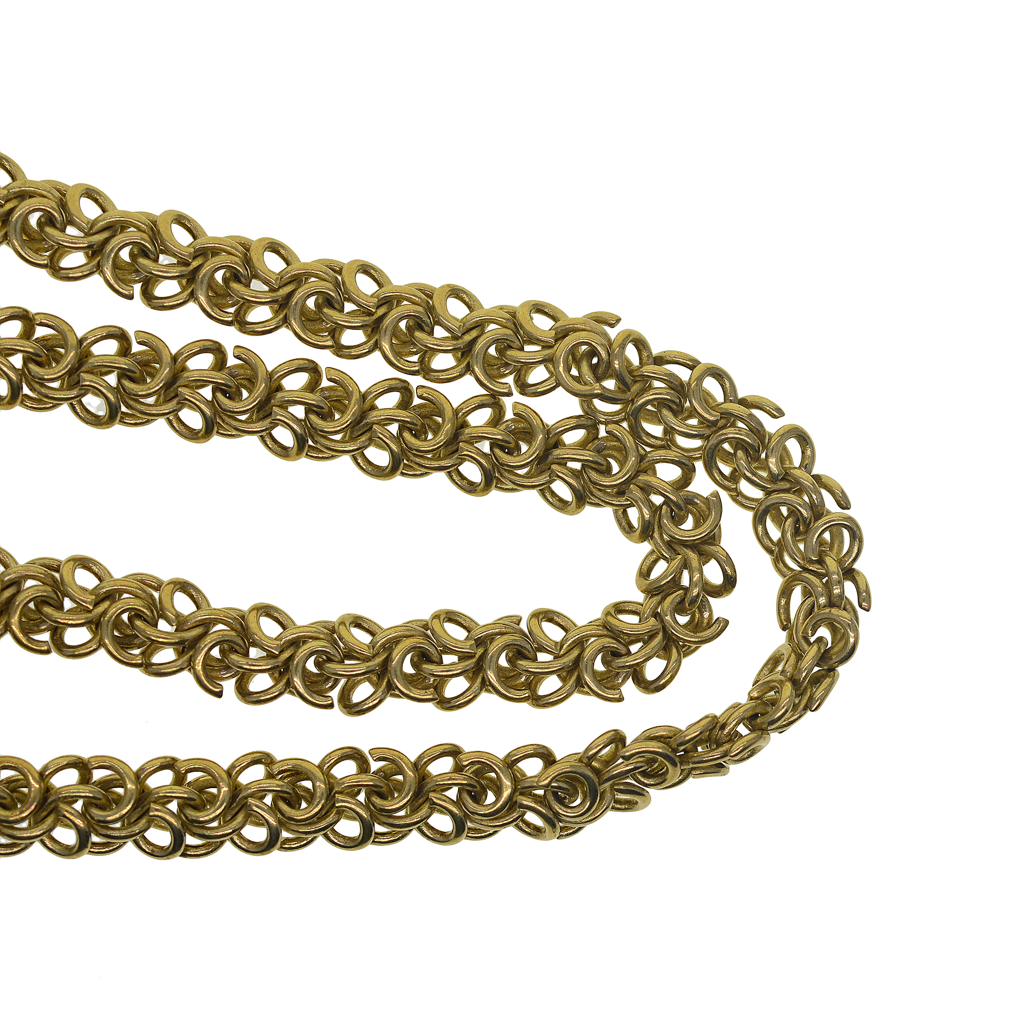 1 meter brass  9mm oval Byzant - Wallet Chain Bag บทวิจารณ์และราคา