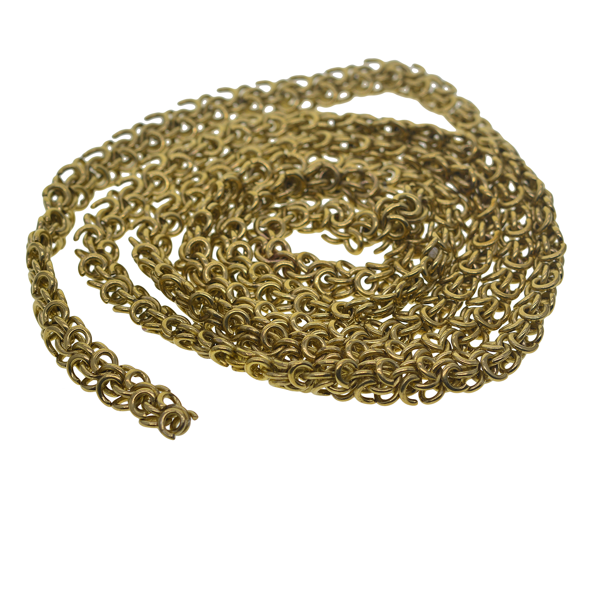 1 meter brass  9mm oval Byzant - Wallet Chain Bag บทวิจารณ์และราคา