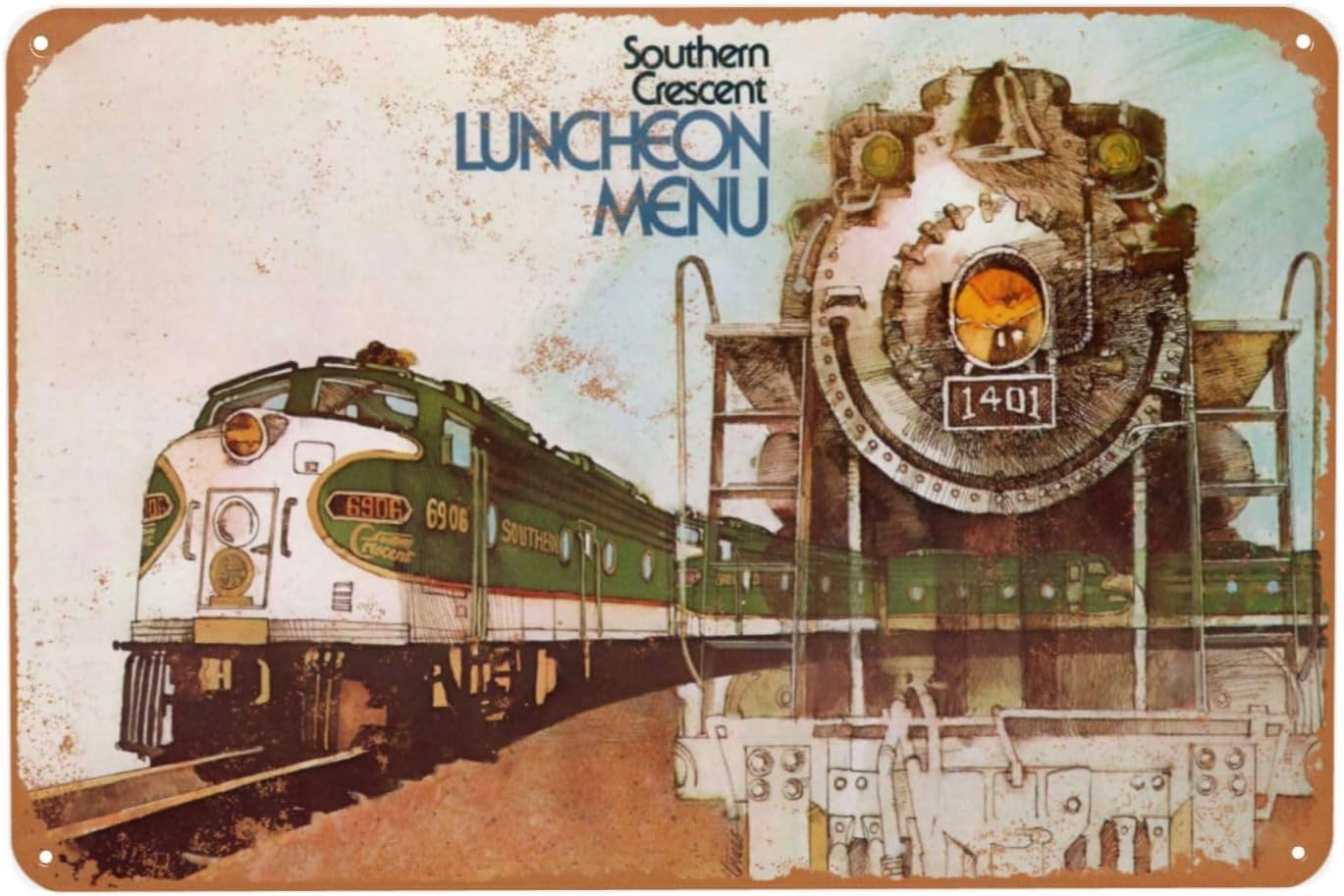 Vintage Metal Sign, Southern C - Women Accessories Poster บทวิจารณ์และราคา