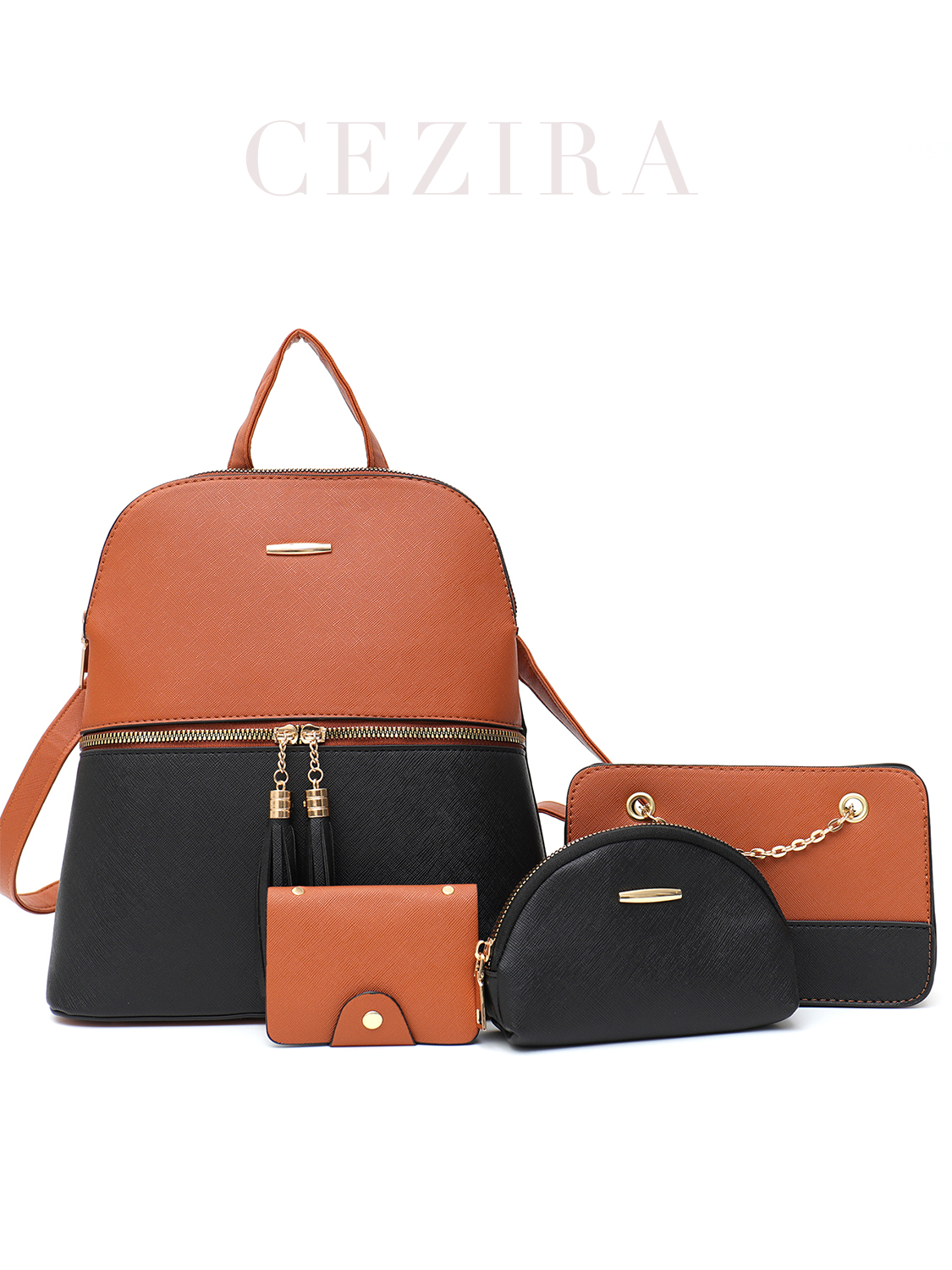 4 PCS Bags Set Women's Fashion - Wallet Chain Bag บทวิจารณ์และราคา