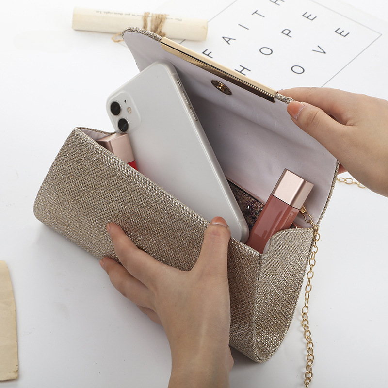 Women Evening Clutch Bag Femal - Wallet Chain Bag บทวิจารณ์และราคา