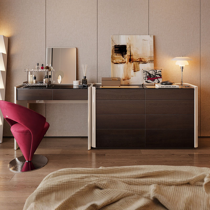 Coffee Modern Vanity Table Com - Women Accessories Drawer บทวิจารณ์และราคา
