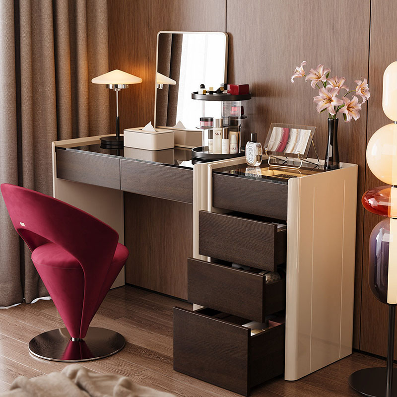 Coffee Modern Vanity Table Com - Women Accessories Drawer บทวิจารณ์และราคา