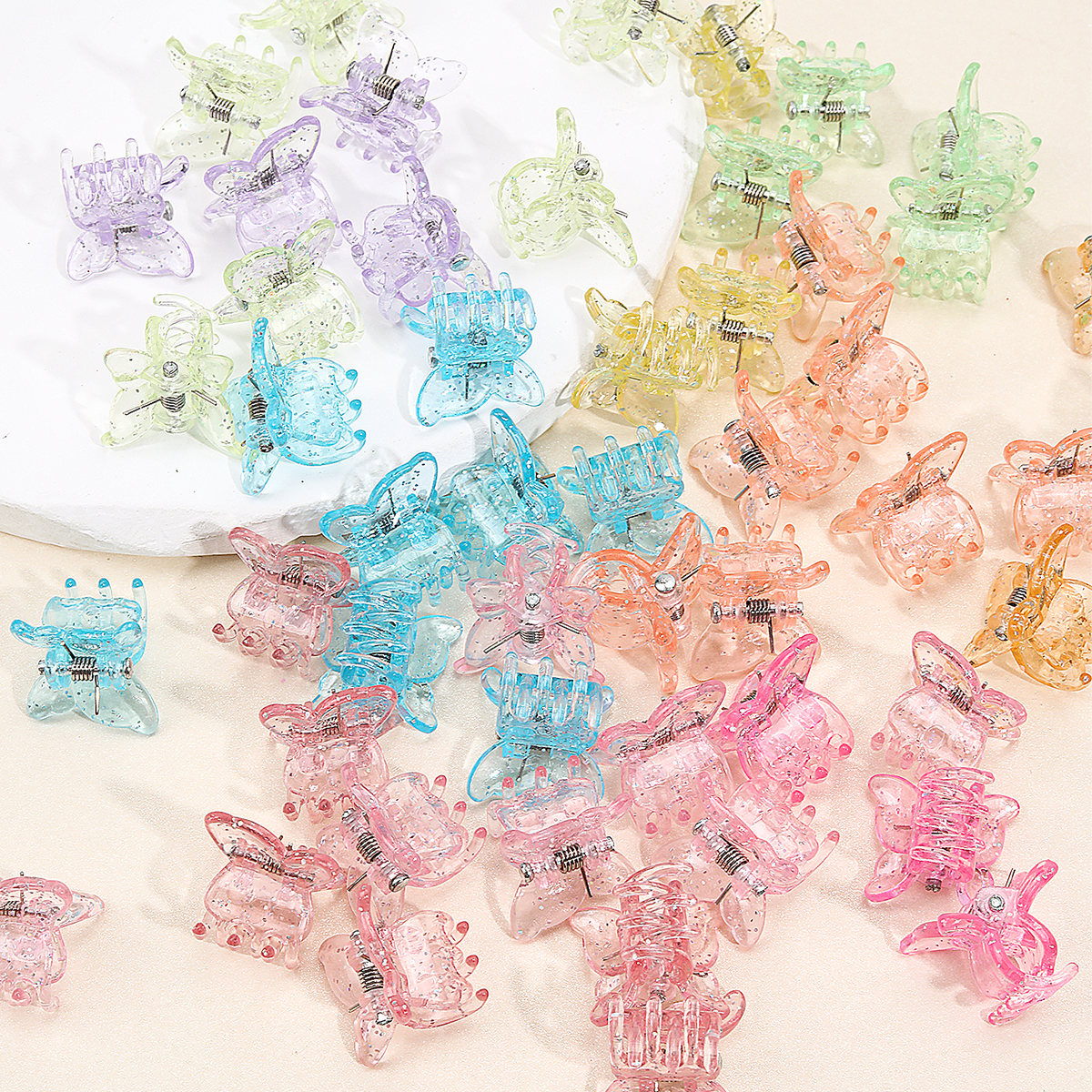 50pcs Mini Transparent Multi-c - Hair Claw Clip Set บทวิจารณ์และราคา