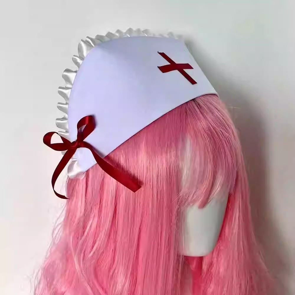 Cosplay nurse cap hat Accessor - Women'S Y2K Accessories บทวิจารณ์และราคา
