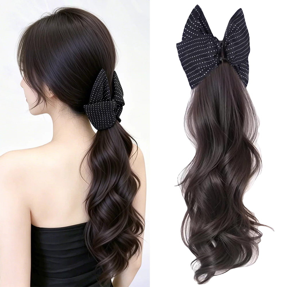 Bow Claw Clip Synthetic Ponyta - Hair Claw Clip Set บทวิจารณ์และราคา
