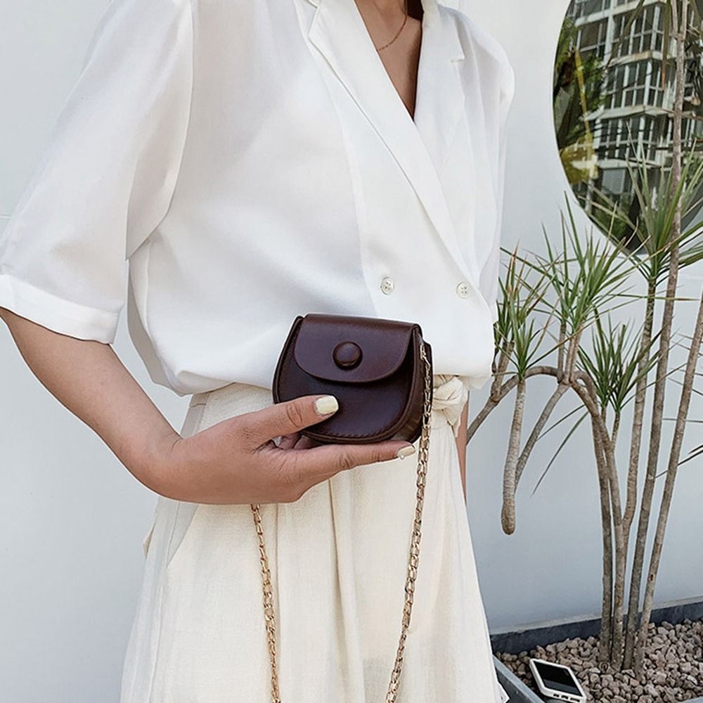 PU Leather Small Bag Coin Purs - Wallet Chain Bag บทวิจารณ์และราคา