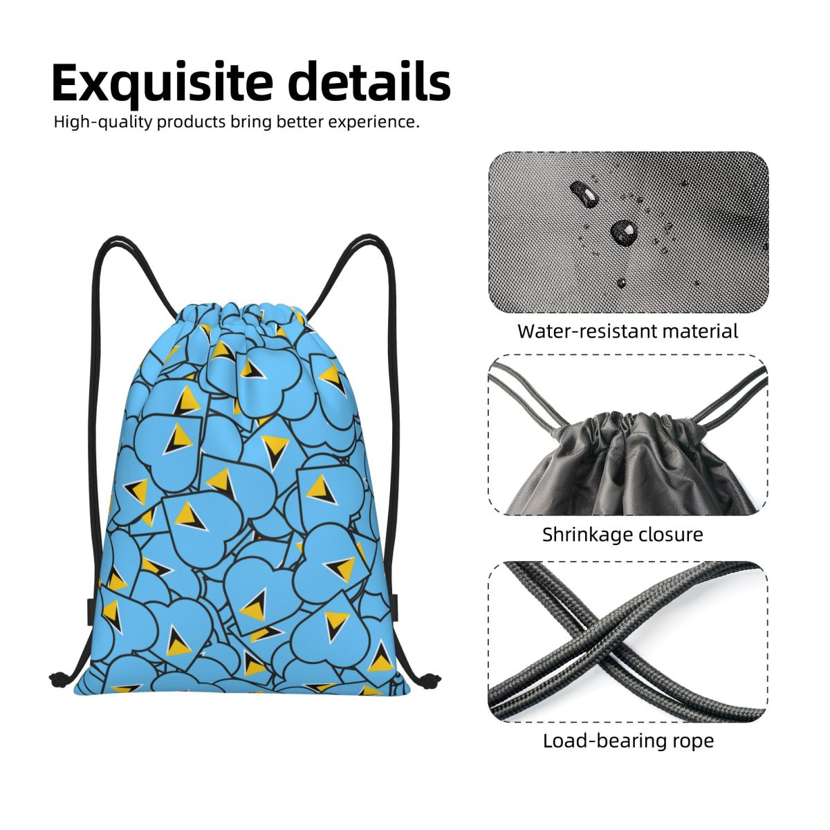 Saint Lucia Country Flag Love  - Women Accessories Poster บทวิจารณ์และราคา